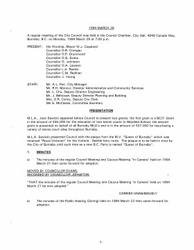 28-Mar-1994 Meeting Minutes pdf thumbnail