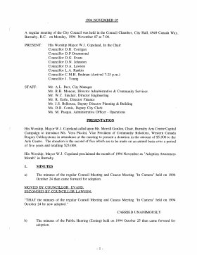 7-Nov-1994 Meeting Minutes pdf thumbnail