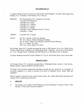 20-Feb-1995 Meeting Minutes pdf thumbnail