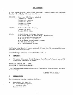 20-Mar-1995 Meeting Minutes pdf thumbnail