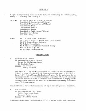 24-Jul-1995 Meeting Minutes pdf thumbnail