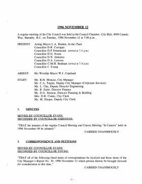 12-Nov-1996 Meeting Minutes pdf thumbnail