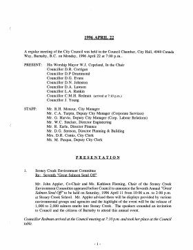 22-Apr-1996 Meeting Minutes pdf thumbnail