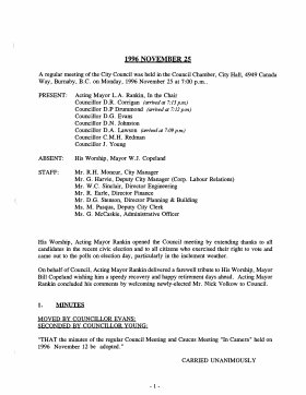 25-Nov-1996 Meeting Minutes pdf thumbnail