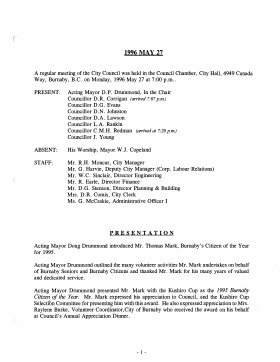 27-May-1996 Meeting Minutes pdf thumbnail