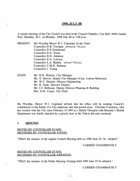 8-Jul-1996 Meeting Minutes pdf thumbnail