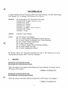 3-Feb-1997 Meeting Minutes pdf thumbnail