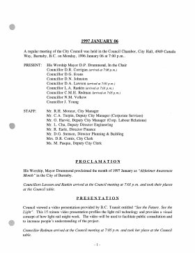 6-Jan-1997 Meeting Minutes pdf thumbnail