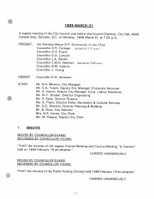 1-Mar-1999 Meeting Minutes pdf thumbnail