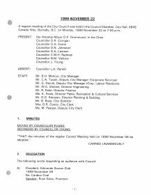 22-Nov-1999 Meeting Minutes pdf thumbnail