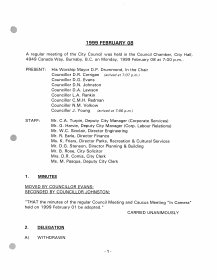 8-Feb-1999 Meeting Minutes pdf thumbnail