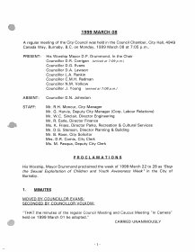 8-Mar-1999 Meeting Minutes pdf thumbnail