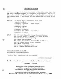 11-Dec-2000 Meeting Minutes pdf thumbnail