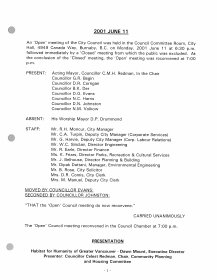 11-Jun-2001 Meeting Minutes pdf thumbnail