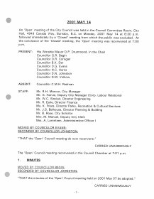 14-May-2001 Meeting Minutes pdf thumbnail