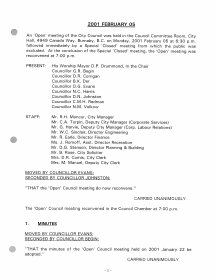 5-Feb-2001 Meeting Minutes pdf thumbnail