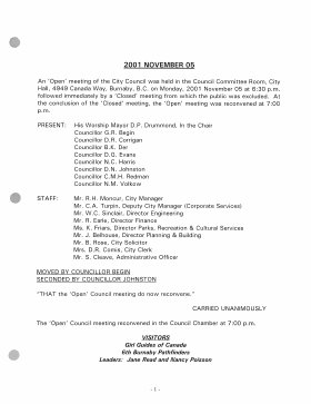 5-Nov-2001 Meeting Minutes pdf thumbnail