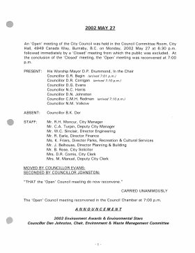 27-May-2002 Meeting Minutes pdf thumbnail