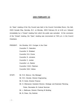 3-Feb-2003 Meeting Minutes pdf thumbnail