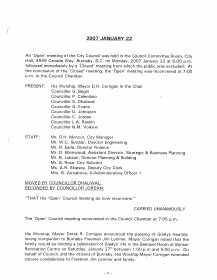 22-Jan-2007 Meeting Minutes pdf thumbnail