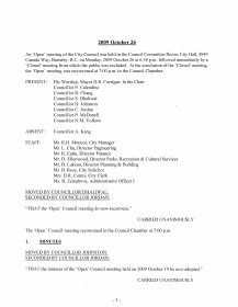 26-Oct-2009 Meeting Minutes pdf thumbnail