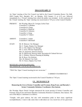13-Jan-2014 Meeting Minutes pdf thumbnail