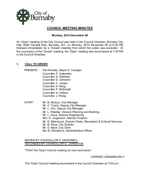 8-Dec-2014 Meeting Minutes pdf thumbnail