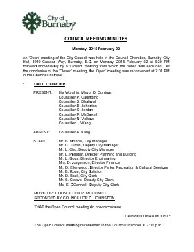 2-Feb-2015 Meeting Minutes pdf thumbnail