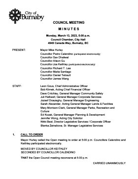 13-Mar-2023 Meeting Minutes pdf thumbnail