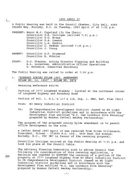 27-Apr-1993 Meeting Minutes pdf thumbnail