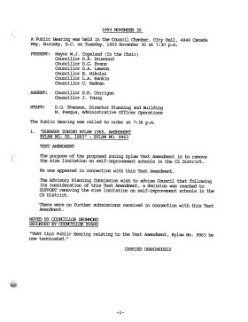 30-Nov-1993 Meeting Minutes pdf thumbnail