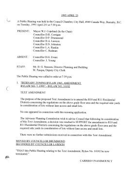 25-Apr-1995 Meeting Minutes pdf thumbnail