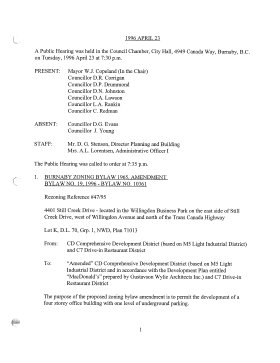 23-Apr-1996 Meeting Minutes pdf thumbnail