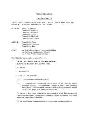 15-Dec-2009 Meeting Minutes pdf thumbnail