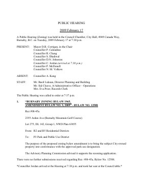 17-Feb-2009 Meeting Minutes pdf thumbnail