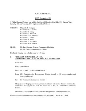 22-Sep-2009 Meeting Minutes pdf thumbnail