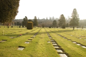 View of Forest Lawn Memorial Park, 2015.. General view of the cemetery grounds.. thumbnail