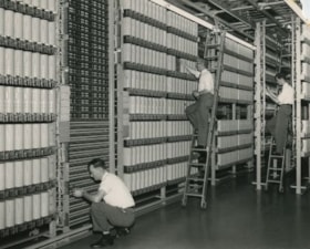 Automatic equipment being installed, 1959 thumbnail
