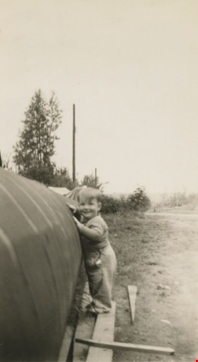Toddler outside, [1955] thumbnail