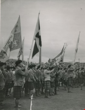 Flag waving at the March of the Clans, 1951 thumbnail