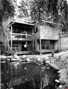 Pond in front of the Baldwin house, 1966 thumbnail