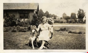 Dorothy Easthope in the garden, [between 1930 and 1950] thumbnail