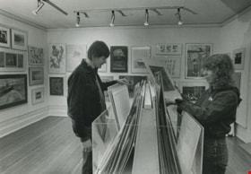 Jim Brown and Elizabeth Nunn at the Burnaby Art Gallery, ca.1983 thumbnail