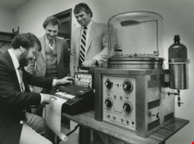 Equipment used to do research on gas sensors, ca.1982 thumbnail