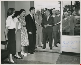 Opening of the Royal Bank at Edmonds, [1955] thumbnail