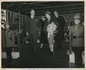 Reeve and Mrs. Beamish with Princess Elizabeth and Prince Philip, 1951 thumbnail