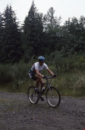 Cyclist on Burnaby Mountain, [1995] thumbnail