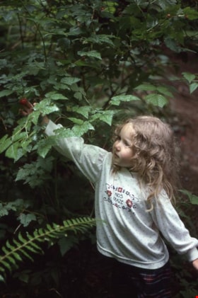 Child with a berry on Burnaby Mountain, [1995] thumbnail