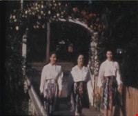 Digney family and the Oak Theatre gardens, [between 1940 and 1944] thumbnail