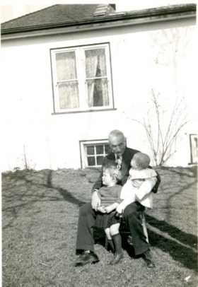 Grampa Fleming with Jack and Edie, [ca. 1940s] thumbnail